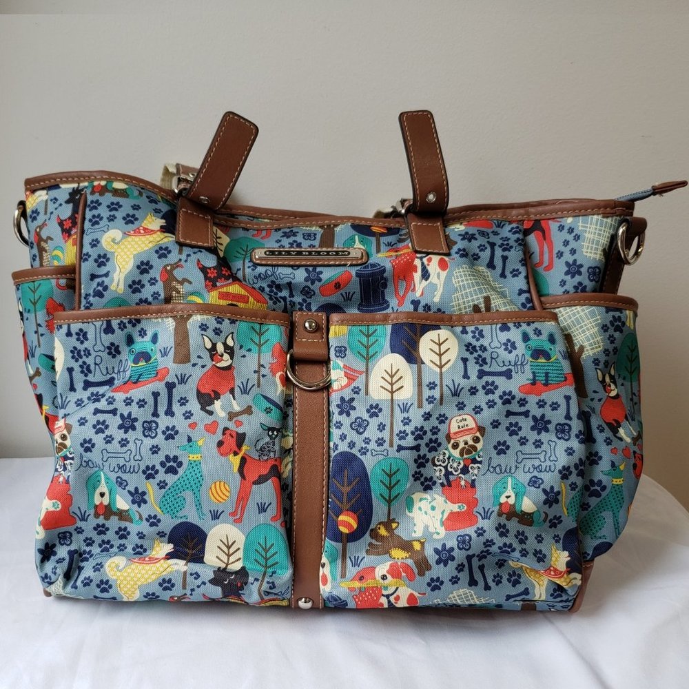 LILY BLOOM PURSE / TOTE  "WHO LET THE DOGS OUT"